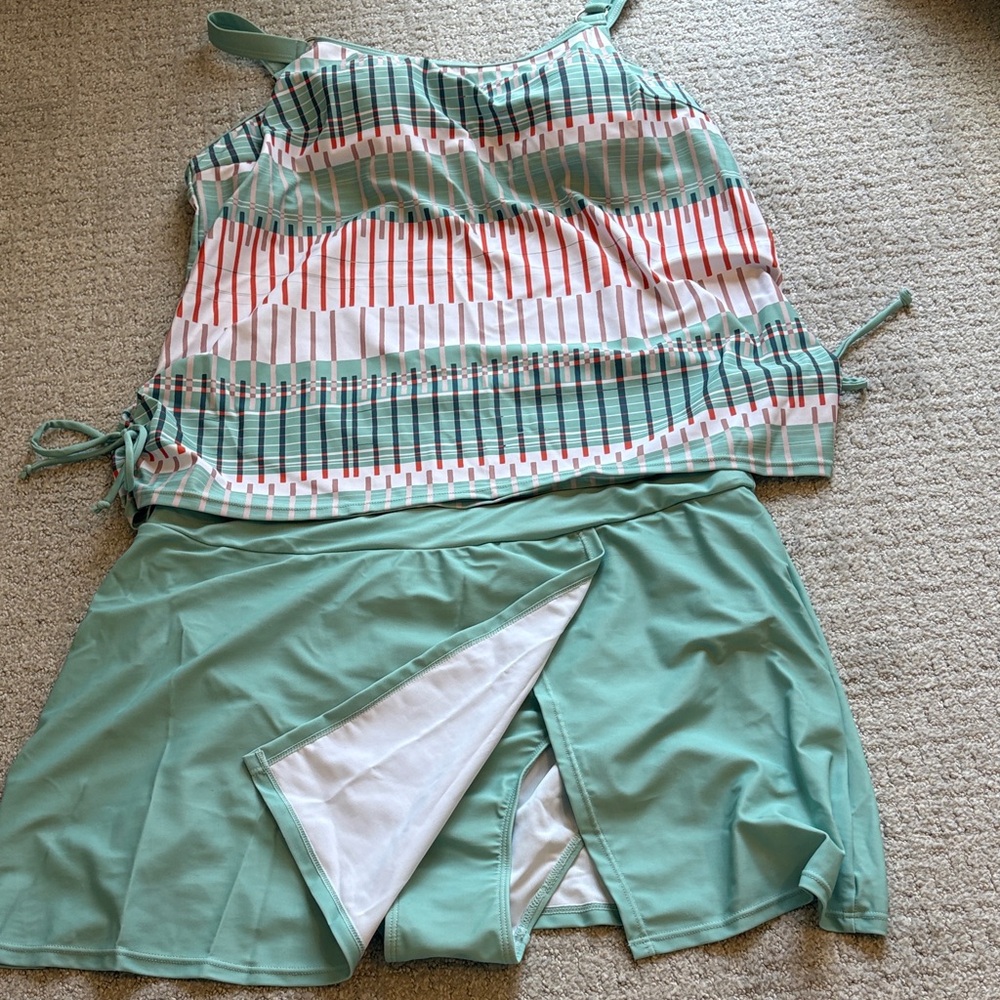 Swim "Tankini" Skort Bottom NWOT XXL